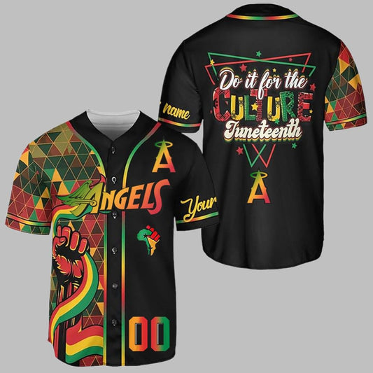 2025 LA Angels Juneteenth Day Jersey - Grishko.com