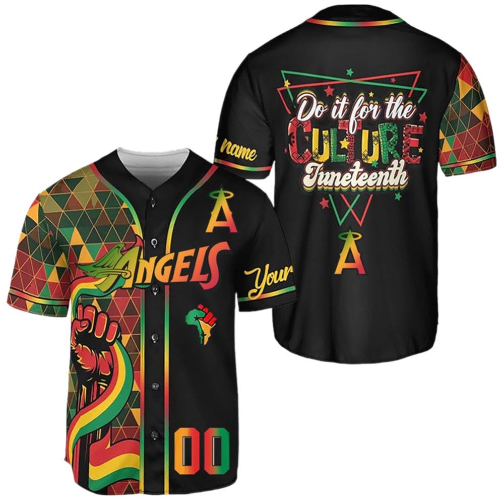 2025 LA Angels Juneteenth Day Jersey - Grishko.com