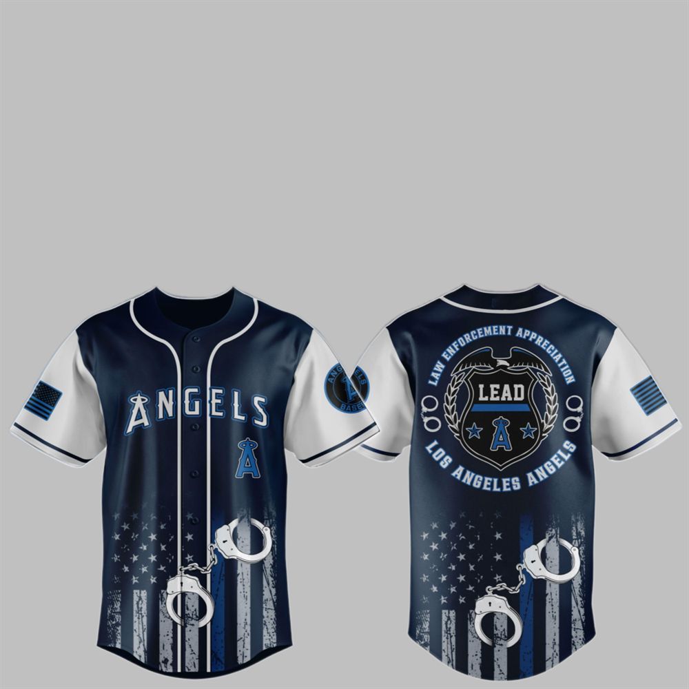 2025 LA Angels x Law Enforcement Appreciation Day Jersey - Grishko.com