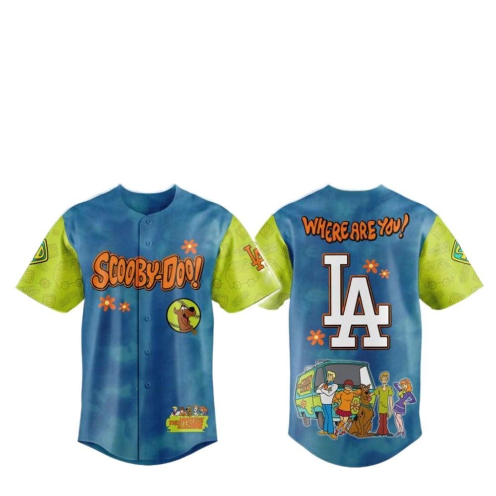 2025 LA Dodgers Scooby-Doo Baseball Jersey - Grishko.com