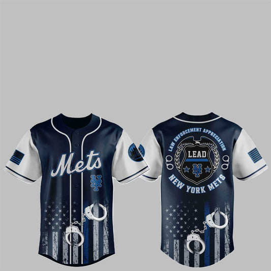2025 Mets x Law Enforcement Appreciation Day Jersey - Grishko.com