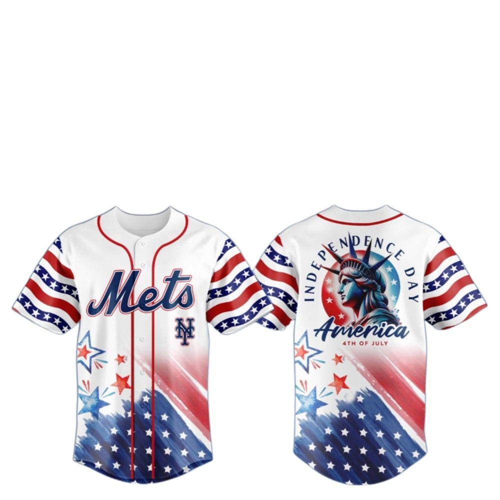 2025 NY Mets Celebrate the 4th of July Jersey - Grishko.com