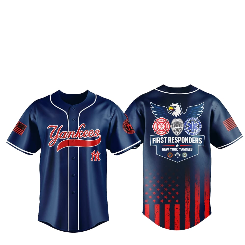 2025 NY Yankees First Responders Night Jersey - Grishko.com