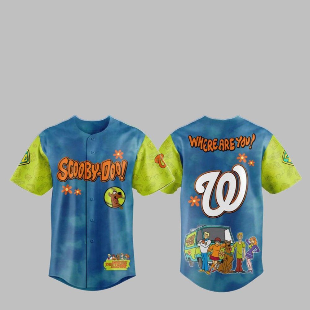 2025 Nationals Scooby-Doo Baseball Jersey - Grishko.com