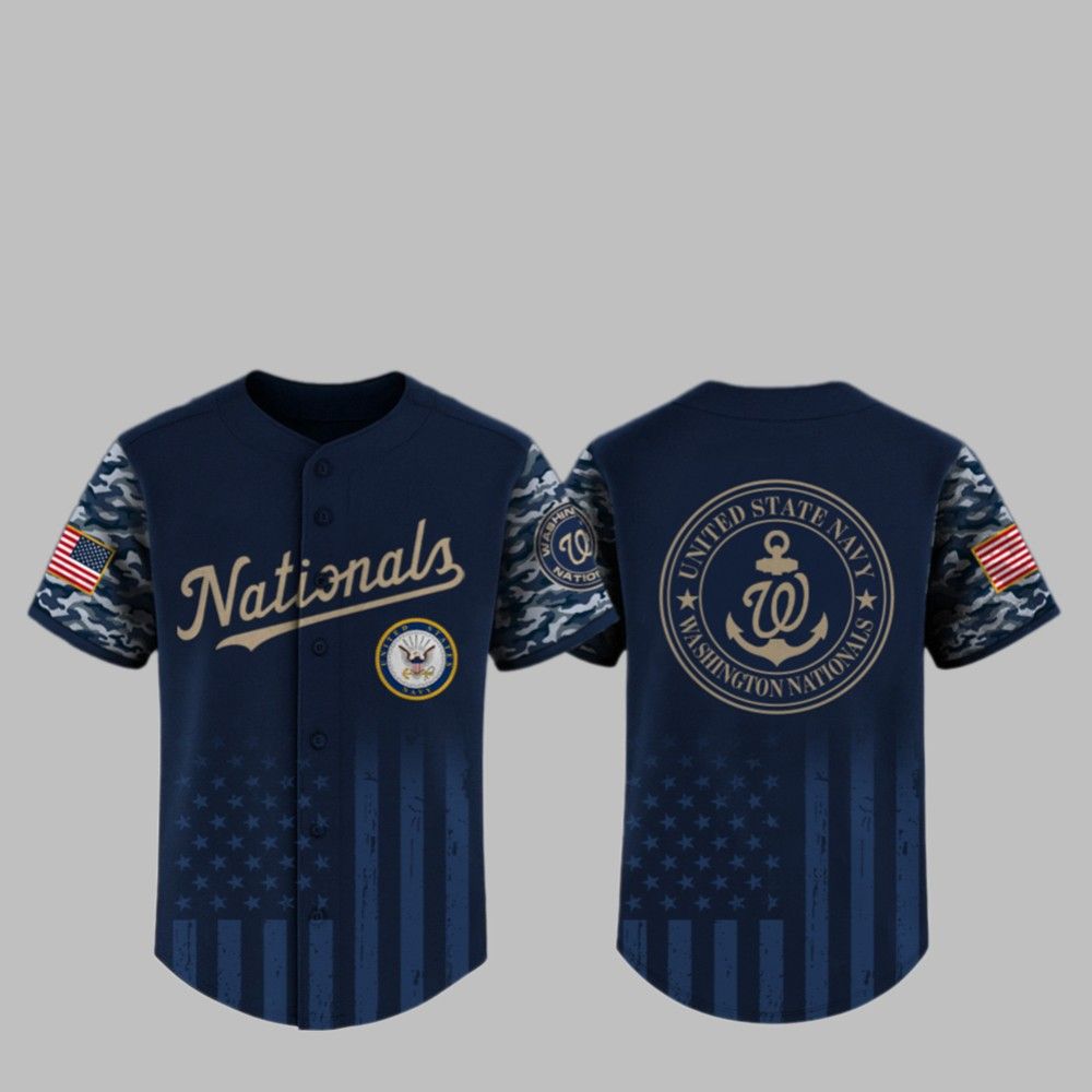 2025 Nationals US Navy Appreciation Night Jersey - Grishko.com