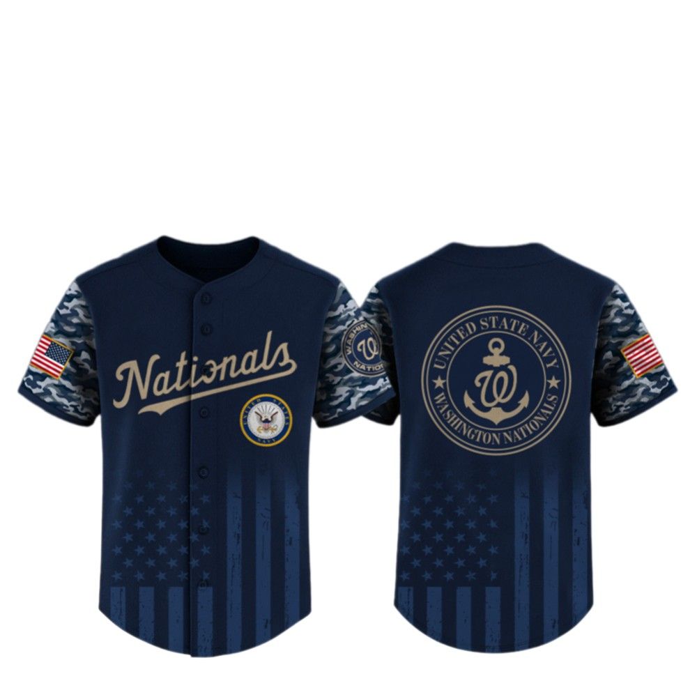2025 Nationals US Navy Appreciation Night Jersey - Grishko.com