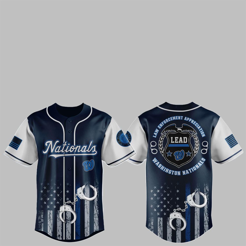 2025 Nationals x Law Enforcement Appreciation Day Jersey - Grishko.com