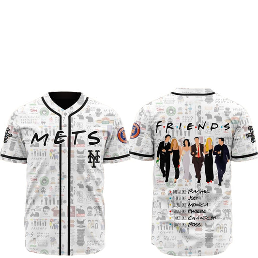 2025 New York Mets Friends Baseball Jersey - Grishko.com