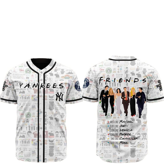 2025 New York Yankees Friends Baseball Jersey - Grishko.com