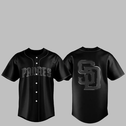 2025 Padres Back In Black Jersey - Grishko.com