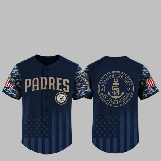 2025 Padres x US Navy Appreciation Night Jersey - Grishko.com
