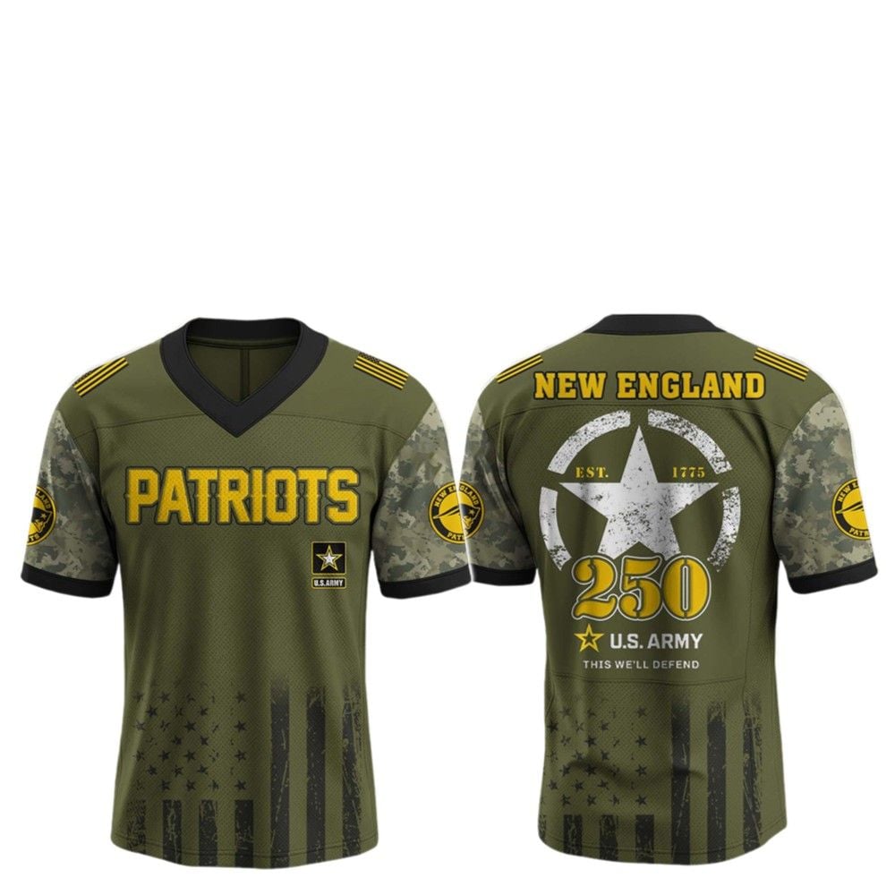 2025 Patriots 250th Anniversary US Army Jersey - Grishko.com