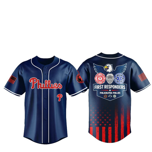 2025 Philadelphia Phillies First Responders Night Jersey - Grishko.com