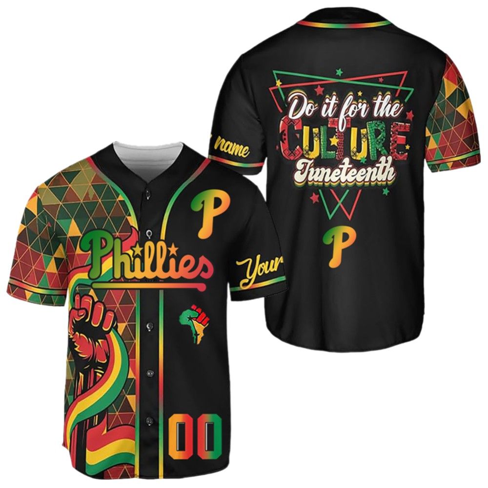 2025 Phillies Juneteenth Day Jersey - Grishko.com