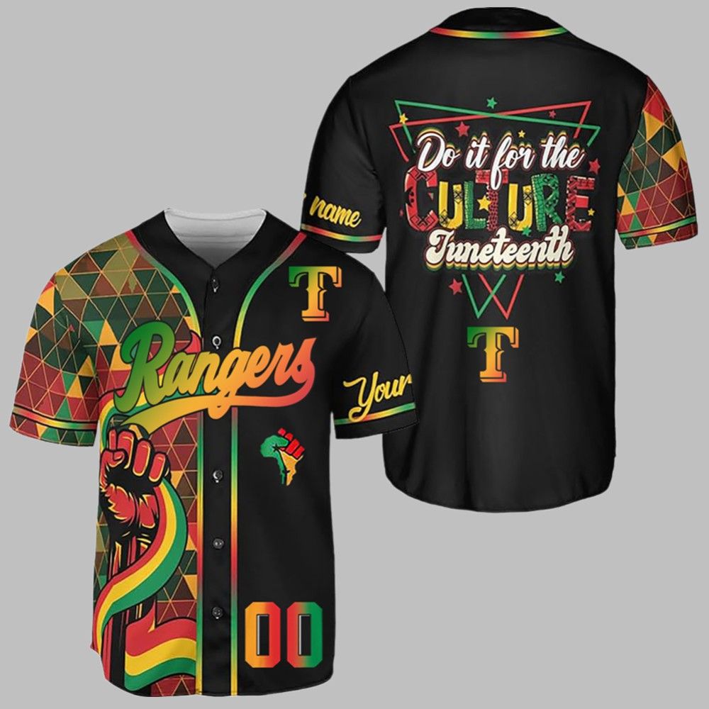 2025 Rangers Juneteenth Day Jersey - Grishko.com