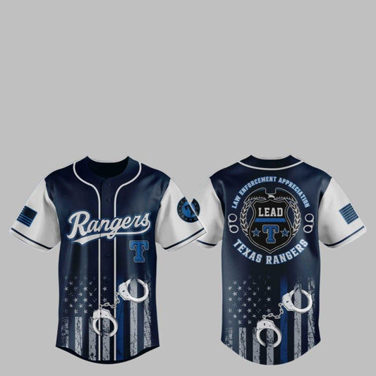 2025 Rangers x Law Enforcement Appreciation Day Jersey - Grishko.com