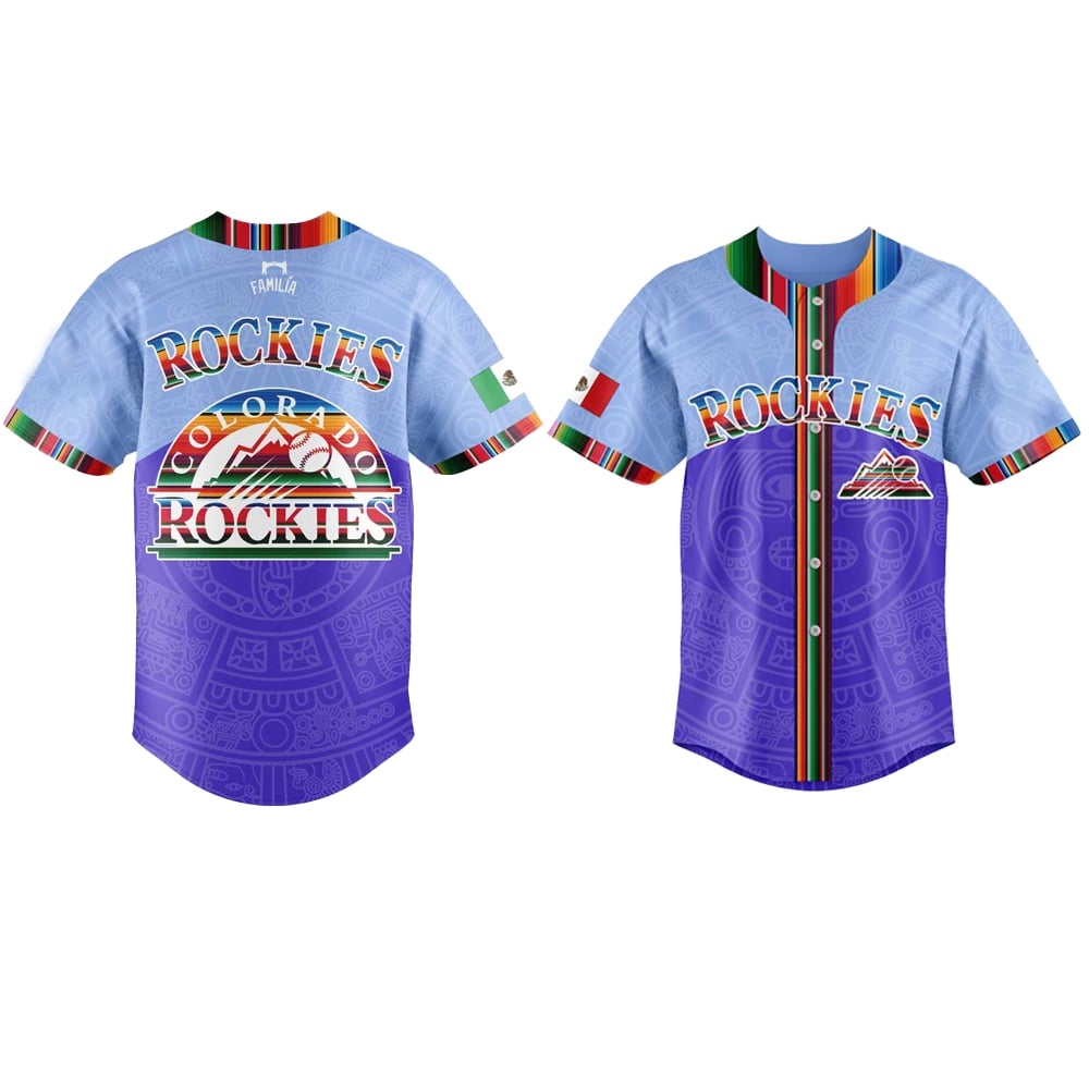 2025 Rockies Mexican Heritage Night Baseball Jersey Combo - Grishko.com
