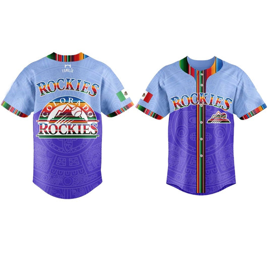 2025 Rockies Mexican Heritage Night Baseball Jersey Combo - Grishko.com
