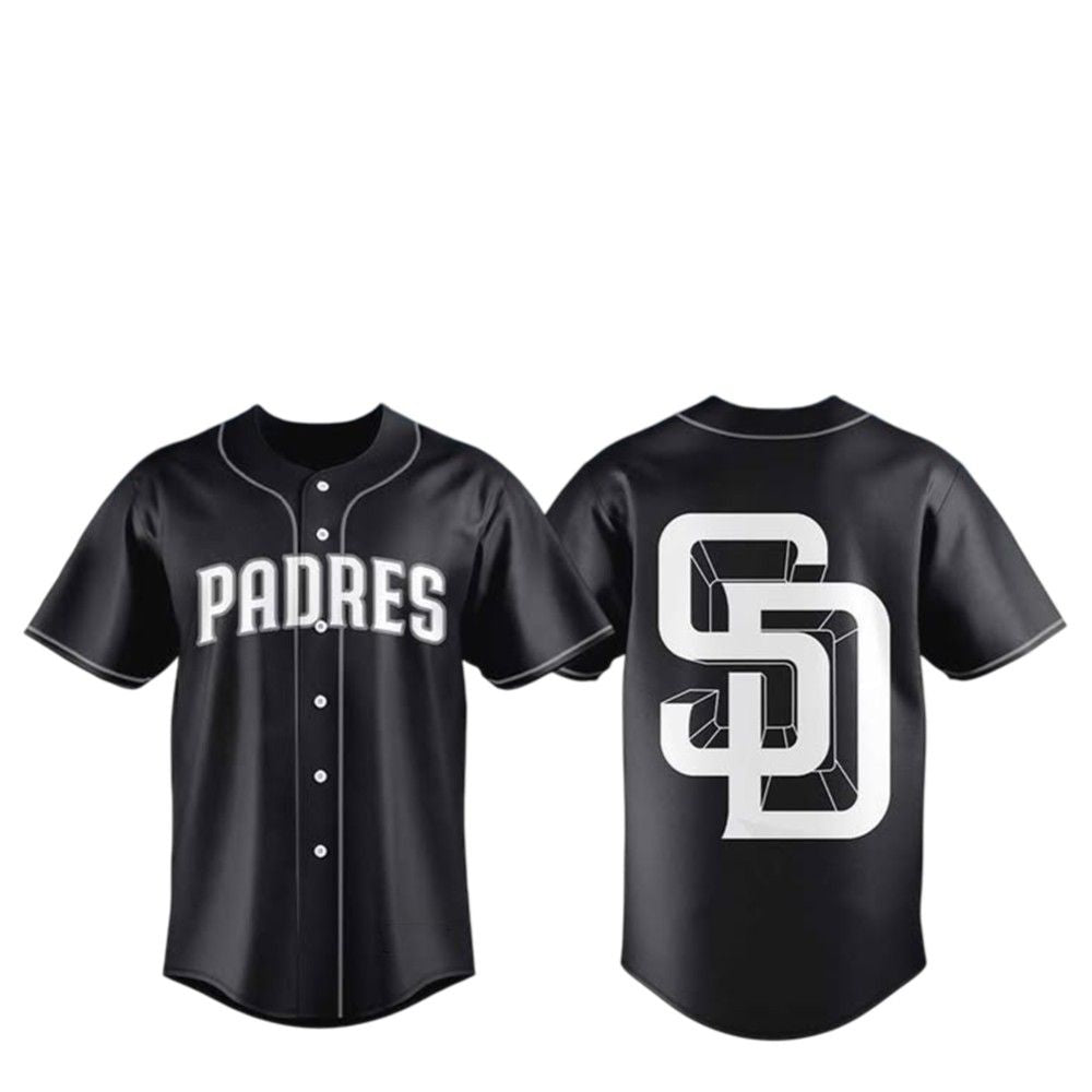 2025 SD Padres Black Lights Out Jersey - Grishko.com