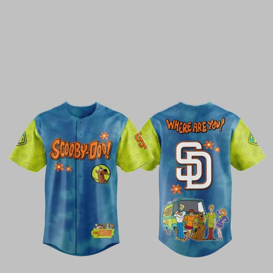 2025 SD Padres Scooby-Doo Baseball Jersey - Grishko.com