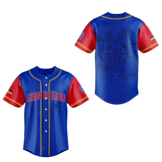 2025 SD Padres x Armenian Heritage Night Jersey - Grishko.com