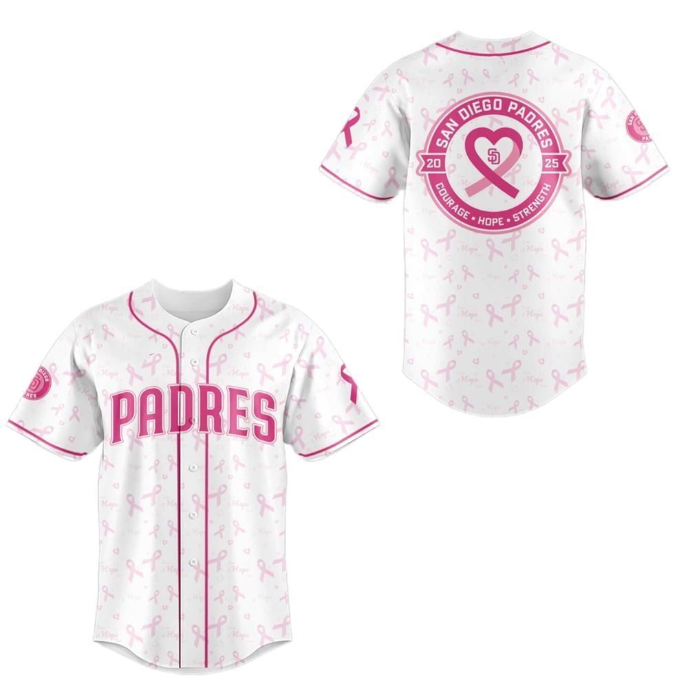 2025 SD Padres Cancer Awareness Night Jersey - Grishko.com