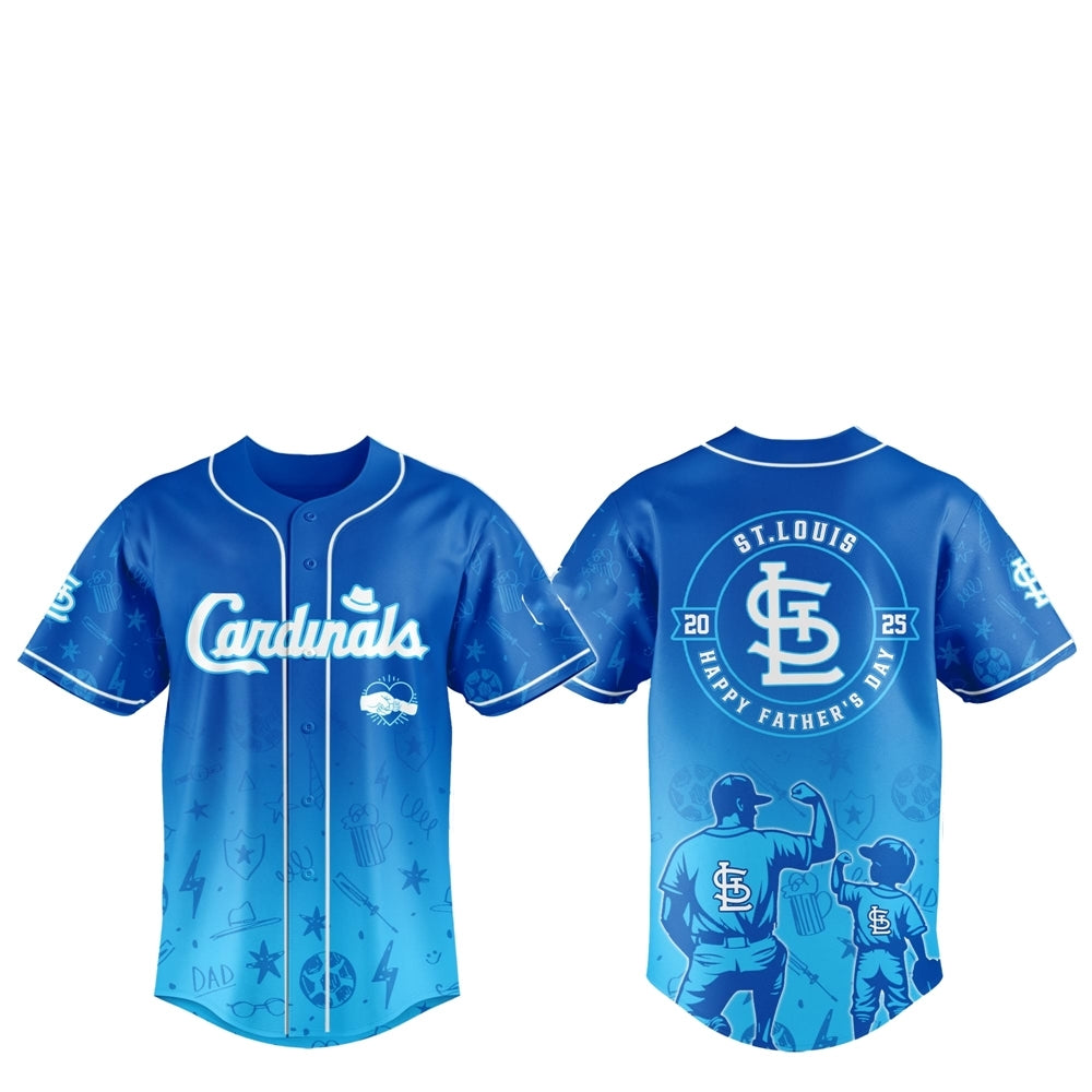 2025 St.Louis Cardinals Happy Father Day Baseball Jersey Combo - Grishko.com