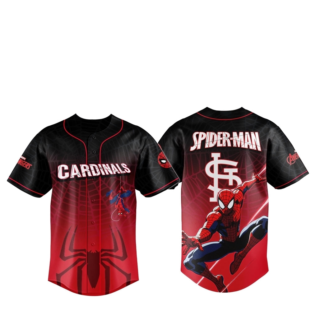 2025 St.Louis Cardinals Spider Man Night Baseball Jersey - Grishko.com