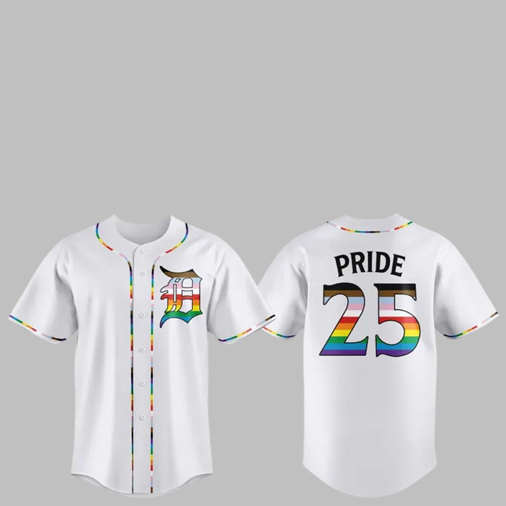 2025 Tigers Celebrate Pride Month Jersey - Grishko.com