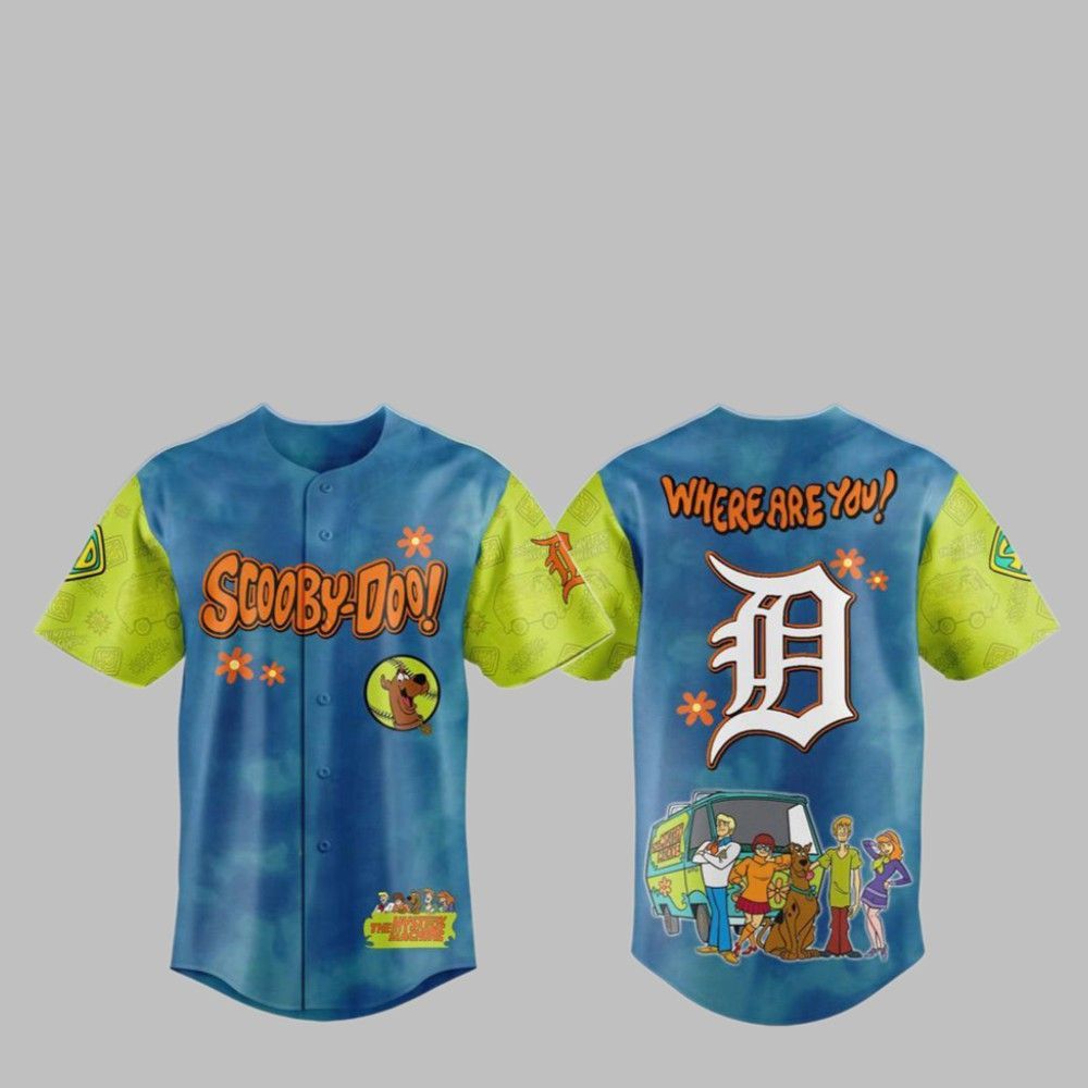 2025 Tigers Scooby-Doo Baseball Jersey - Grishko.com