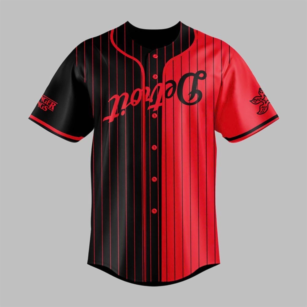 2025 Tigers Stranger Things Baseball Jersey - Grishko.com
