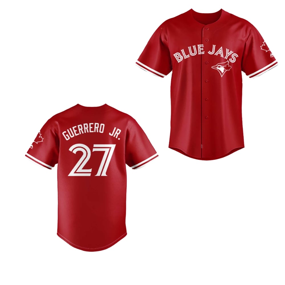 2025 Vladimir Guerrero Jr Blue Jays Canada Day Baseball Jersey - Grishko.com