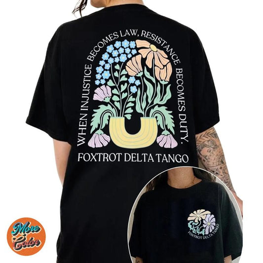 2025 Womenpower Resist Shirt, Vintage T-Shirt 2-Sided, Cotton Unisex T-shirt, Crew Neck, Size S- 4xl, Menswear Top, Womenswear Top Underwear Streetwear