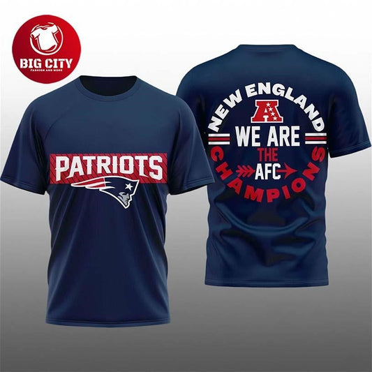 2026 Patriots We Are The AFC Champions Two Sided Shirt