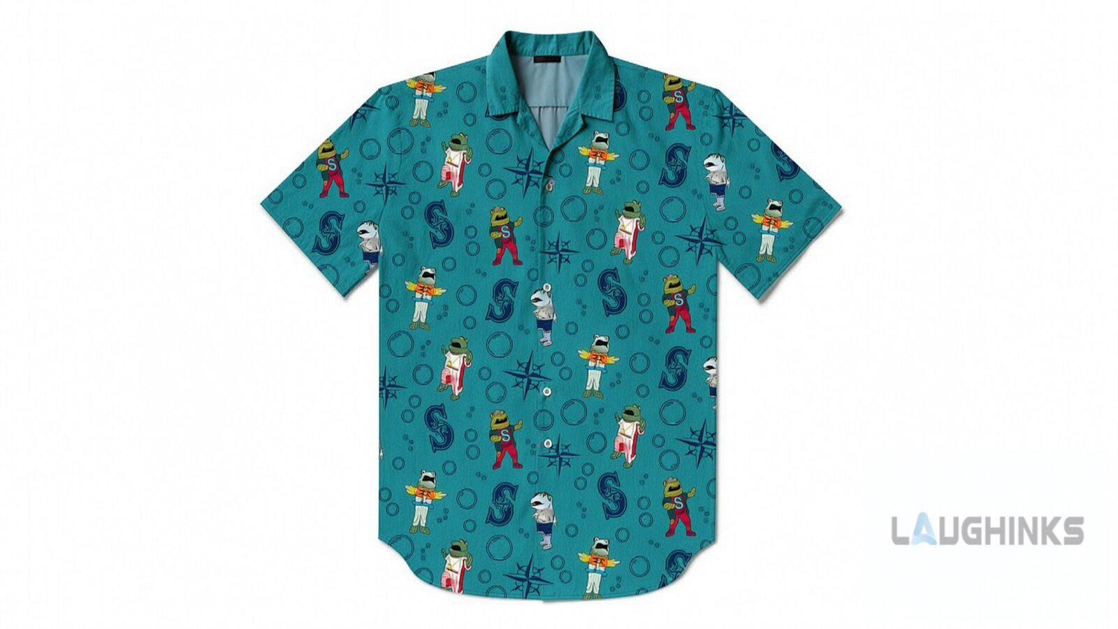 2026 Giveaway Mariners Salmon Run Day 22 July Hawaiian Shirt