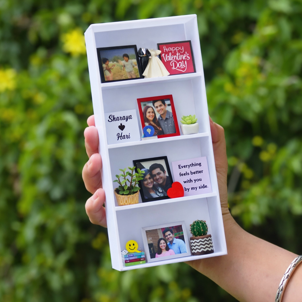 THE MINIATURE RACK Custom Photo & Message Valentine's Day Gift, Personalized Couple Keepsake - MyHawaiianShirts