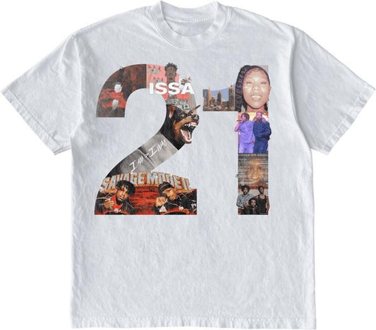 21 Text Album T-Shirt Graphic Vintage Tee 100% Cotton For Men For Women