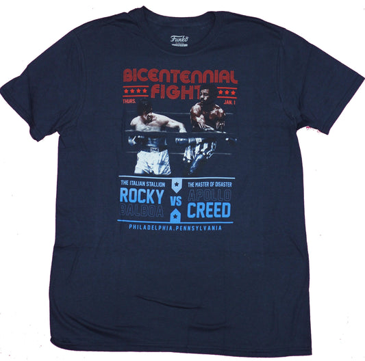 Rocky Mens T-Shirt- Bicentennial Fight Rocky Vs Apollo creed Poster Image