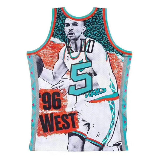 #5 kidd 1996 all star game jersey (print)
