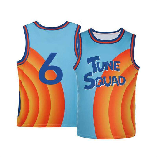 #6 new tune squad jersey (heat pressed)