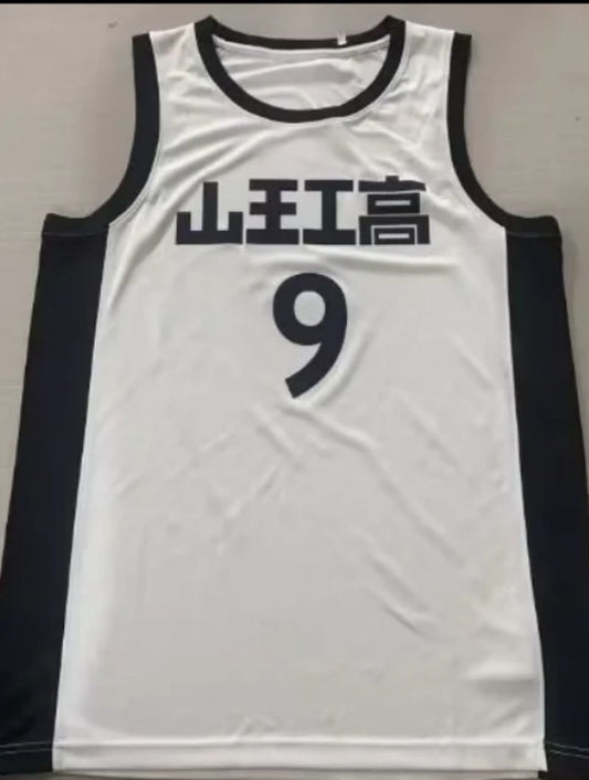 #9 akita sannoh jersey white (heat pressed)