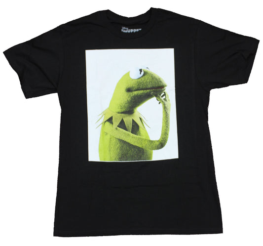 The Muppets Mens T-Shirt  -  Thinking Kermit Phot Image