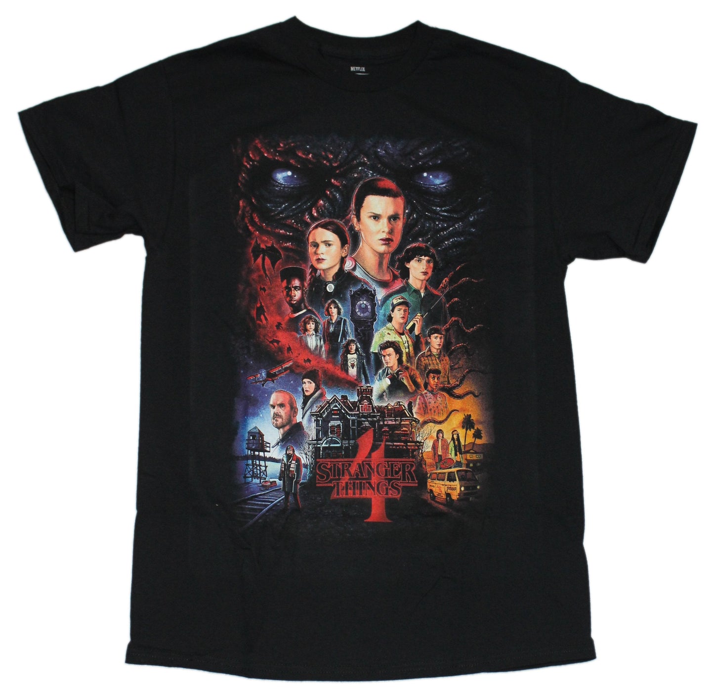 Stranger Things Mens T-Shirt - Part 4 Movie Cast