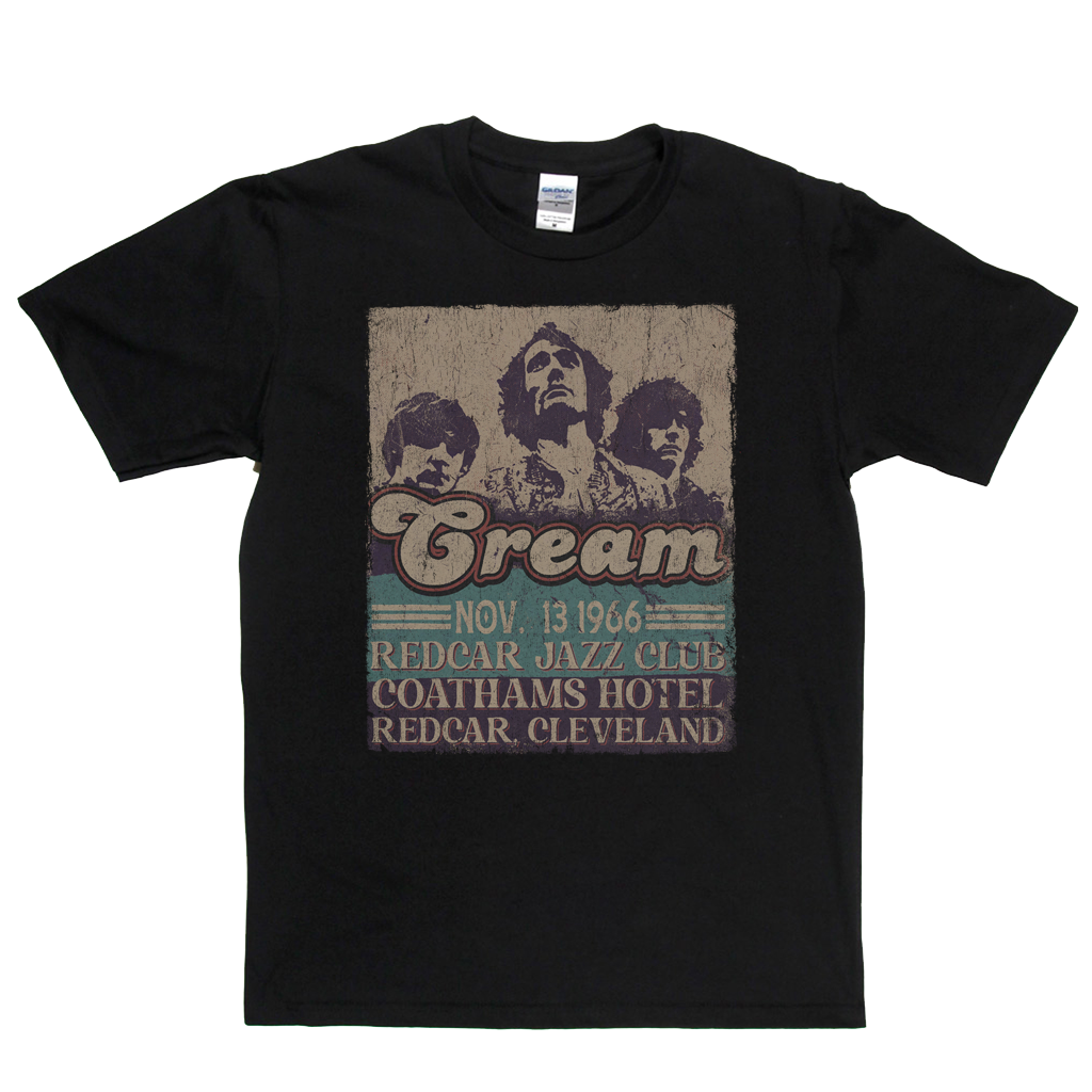 Cream 1966 Redcar Poster T-Shirt