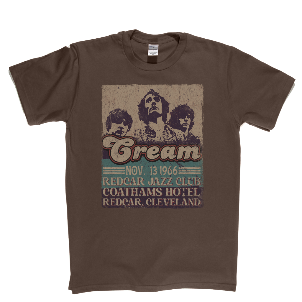 Cream 1966 Redcar Poster T-Shirt