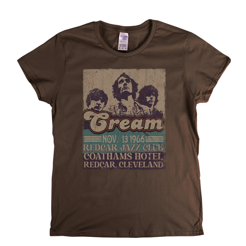 Cream 1966 Redcar Poster Womens T-Shirt