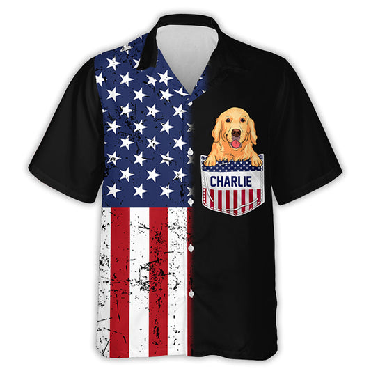 U.S Pocket Dog - Personalized Custom Hawaiian Shirt