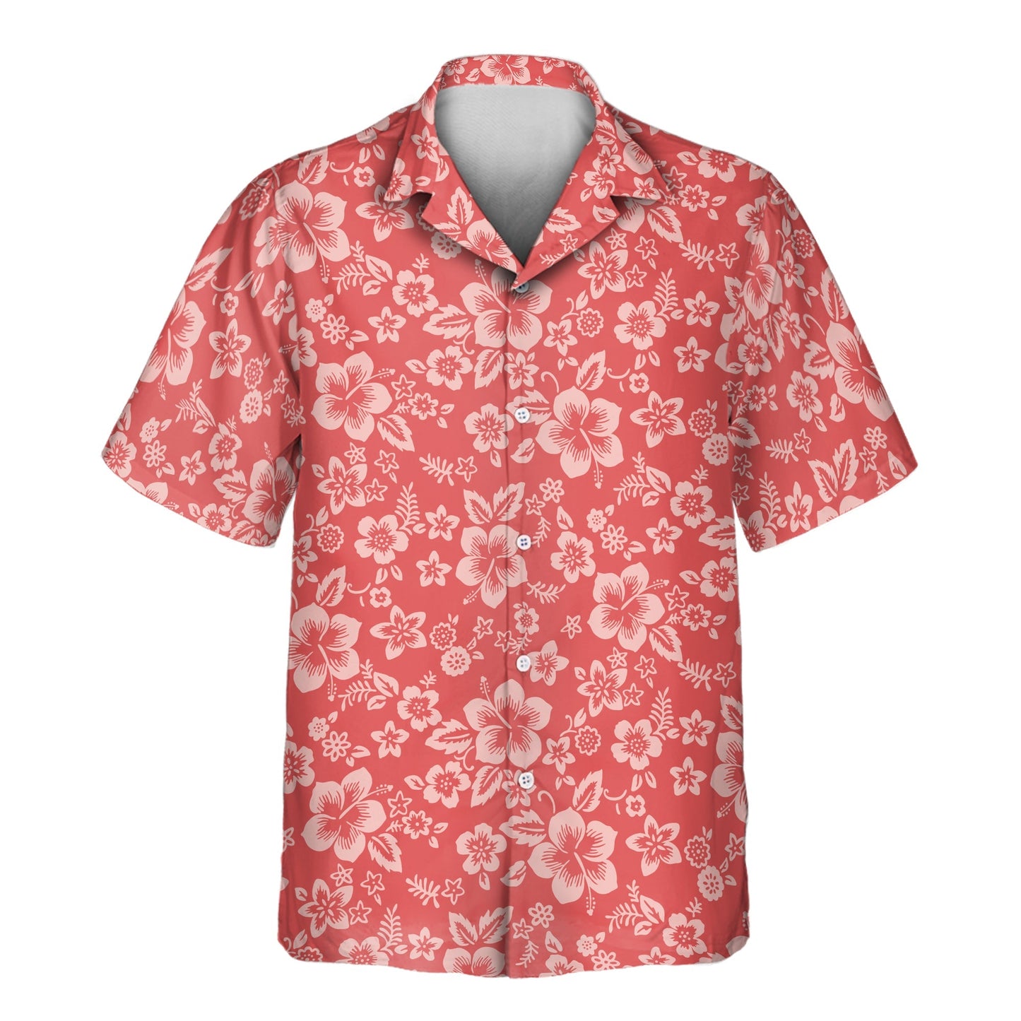Japanese Hibiscus Blossom | Aloha Custom Hawaiian Shirts with Faces or Logos