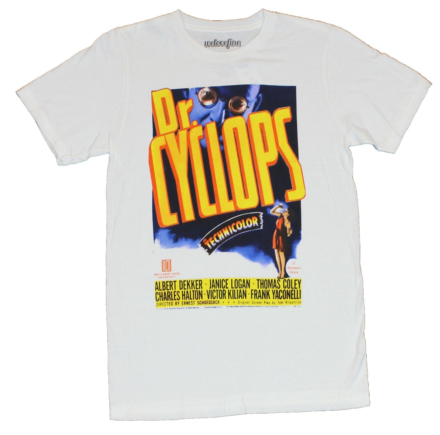 Dr. Cyclops Mens T-Shirt - Dr. Cyclops in Technicolor Movie Poster Image
