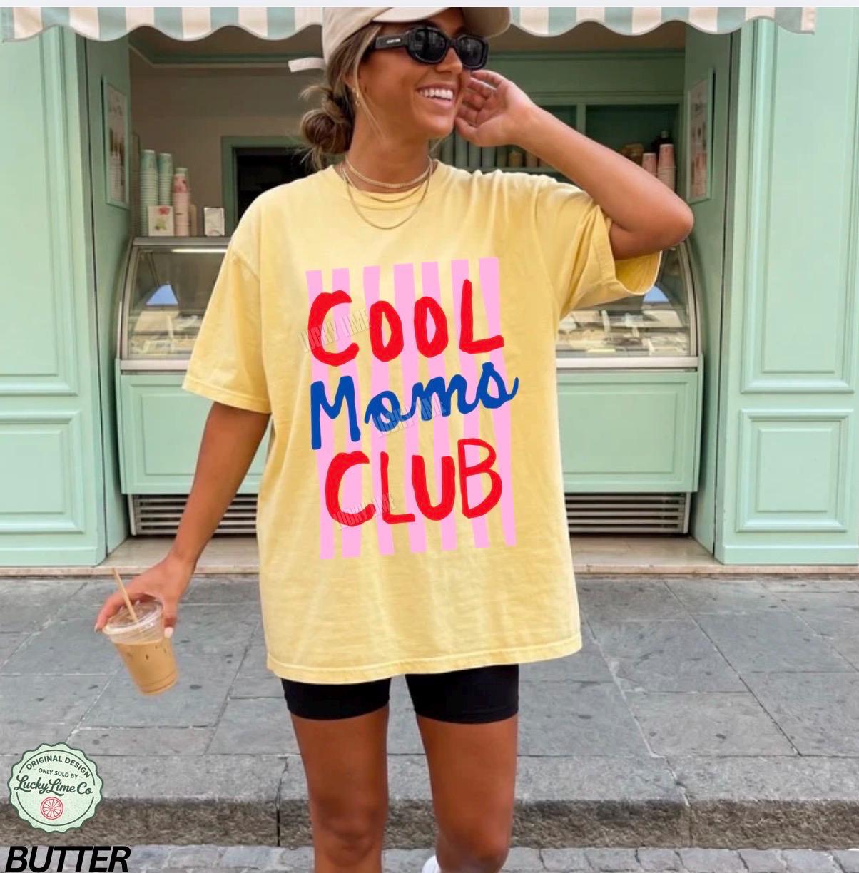 Moms Club Comfort Colors Mom Mama Tee Striped Mom Life Mother Day Mom (4)